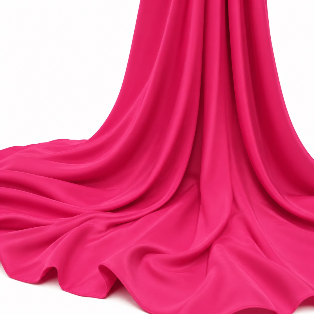 Luxury Hot Pink Satin Fabric