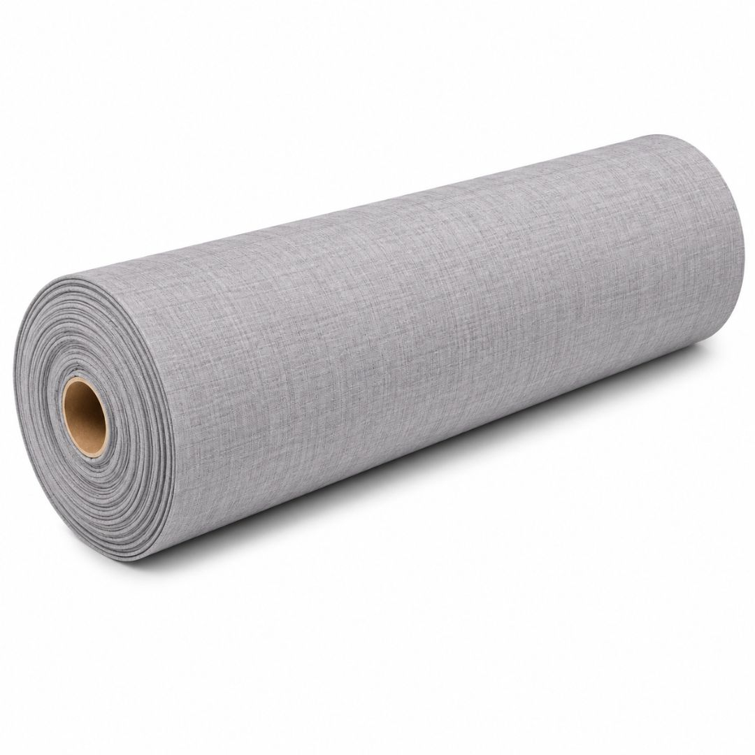 Premium Light Grey Textured Plain Fabric