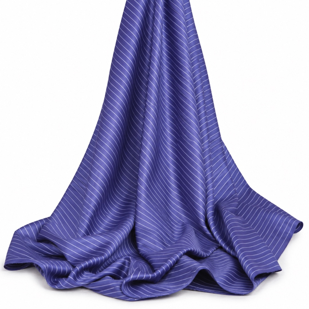 Mens  Royal Blue Pinstripe Senator Fabric Material