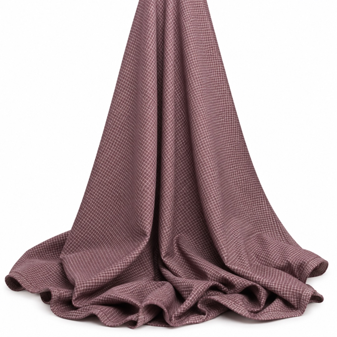 Mens  Dusty Mauve Textured Senator Fabric Material