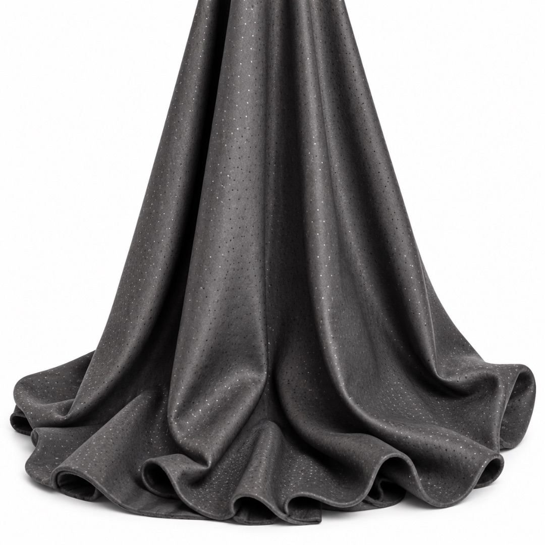 Mens  Charcoal Black Luxury Senator Fabric Material