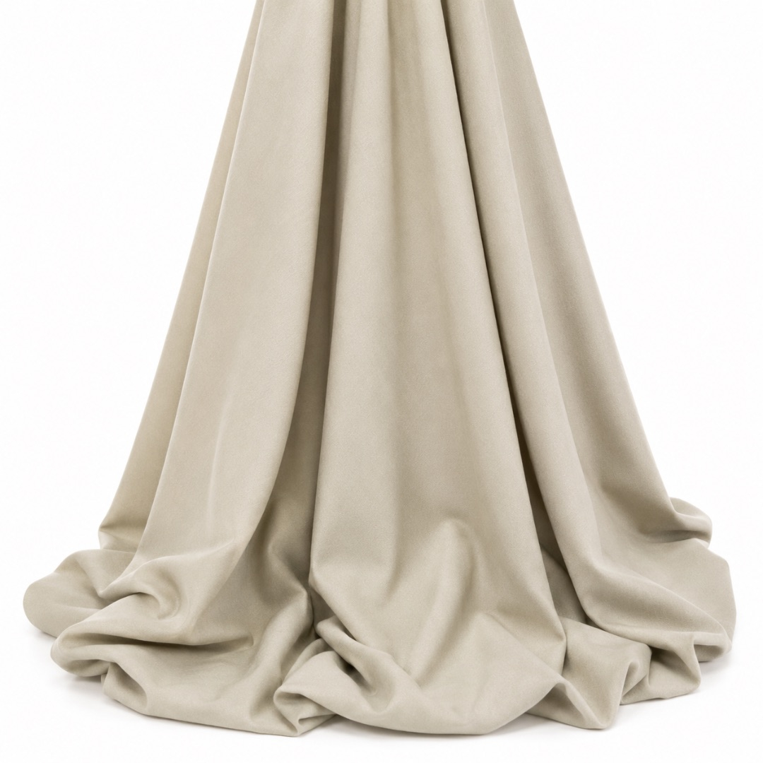 Cream Plain Jonkoso Senator Fabric Material