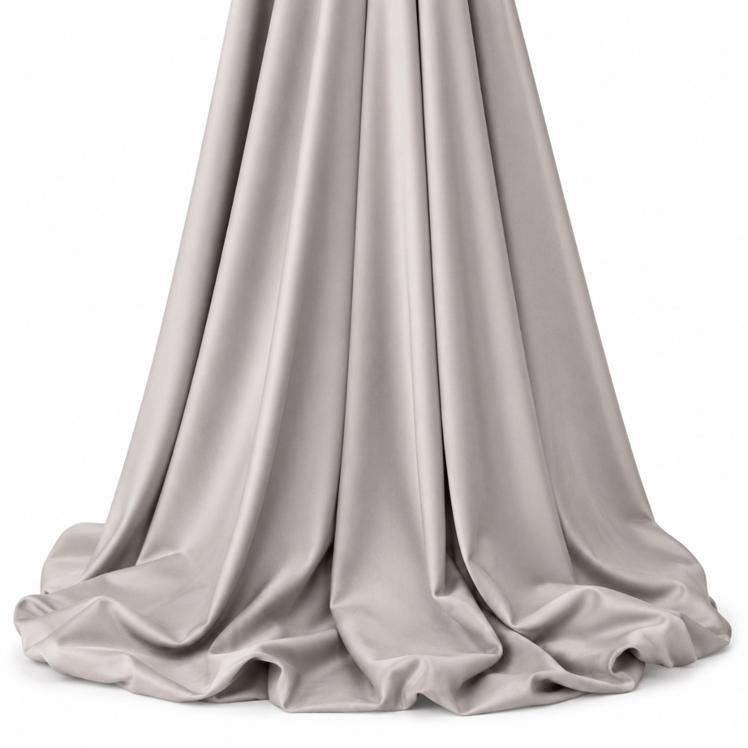 Stone Grey Plain Jonkoso Fabric Material