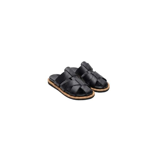 Textured Multi Strap Casual Fisherman Sandals