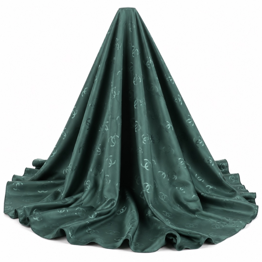 Luxury Emerald Monogram Fabric