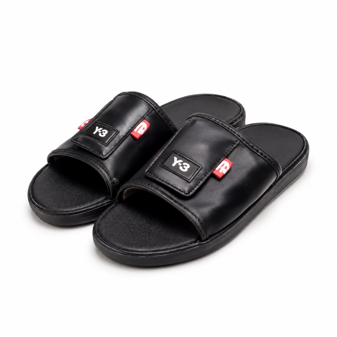 Luxury Black Minimalist Slide Sandals