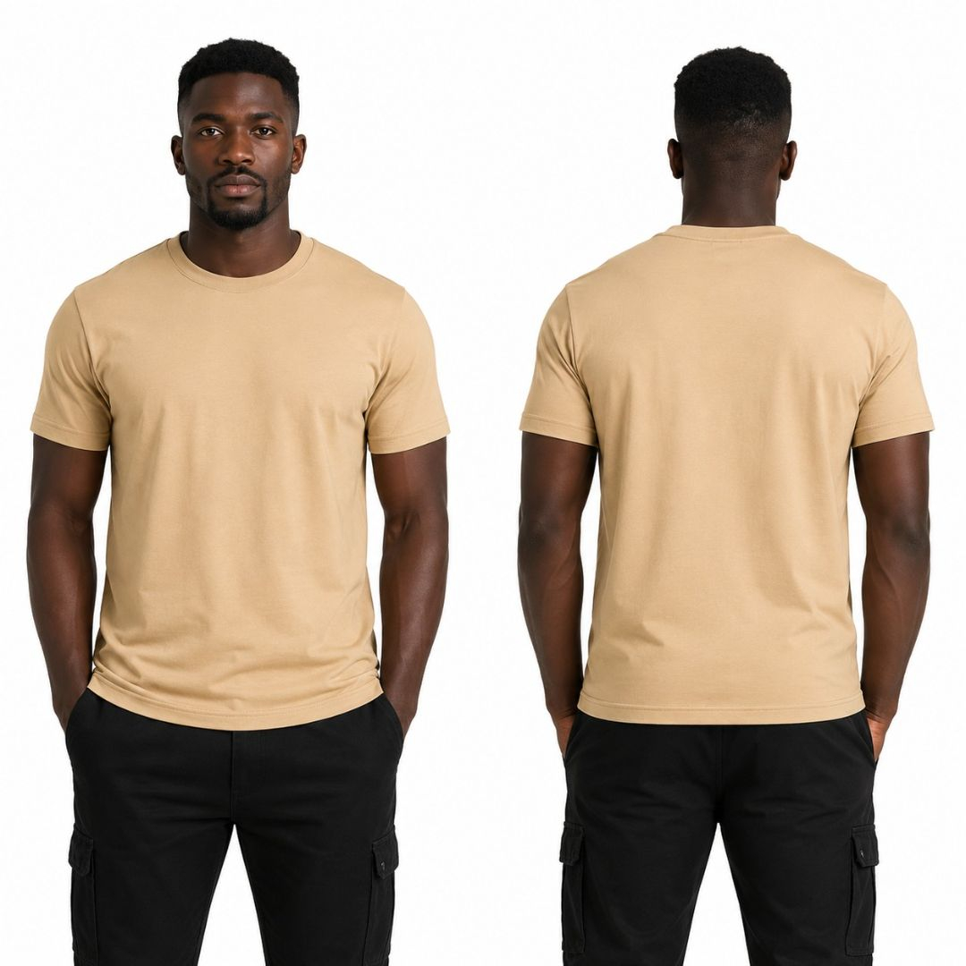 Unisex Classic Round Neck Short Sleeve T Shirt