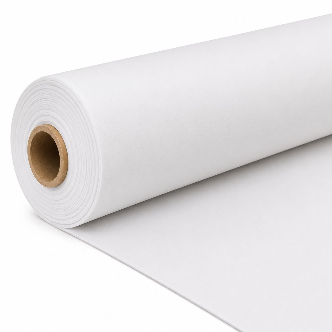 Pearl White Plain Fabric Material
