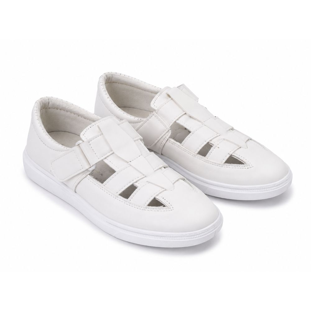 Quality Men White Casual Fisherman Loafers
