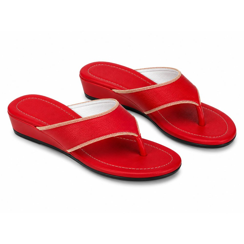 Low Wedge Toe Post Comfort Sandal