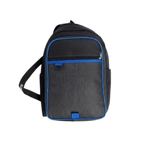 Multi Compartment Casual Sports Backpack with Blue Piping