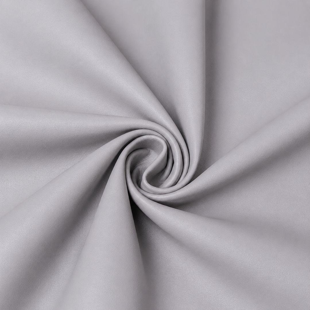 Smooth Light Grey Synthetic Leather Material