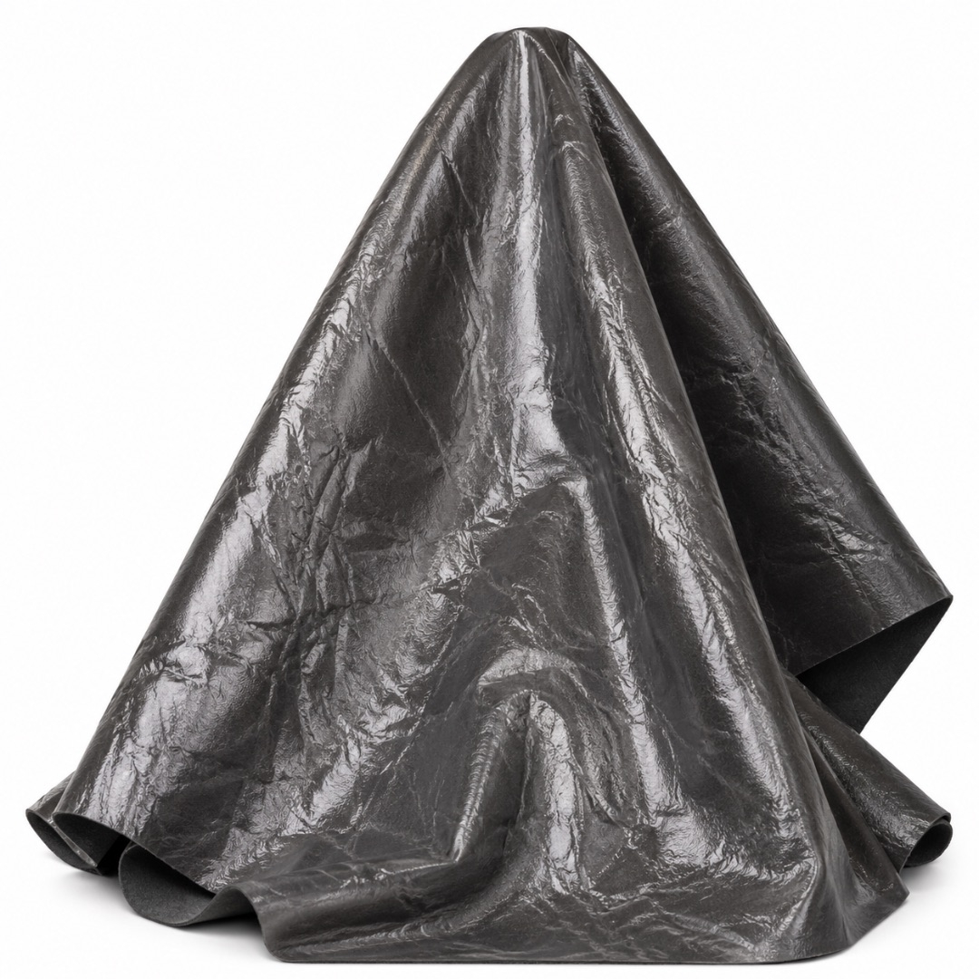 Crinkled Textured Material  Dark Color