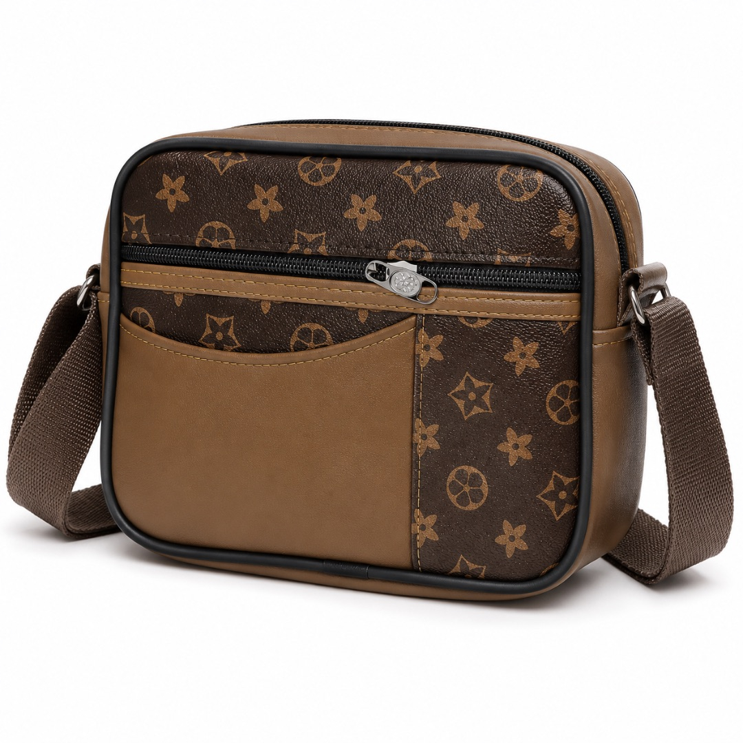 Lacoste Small Crossbody Bag with Monogram Print