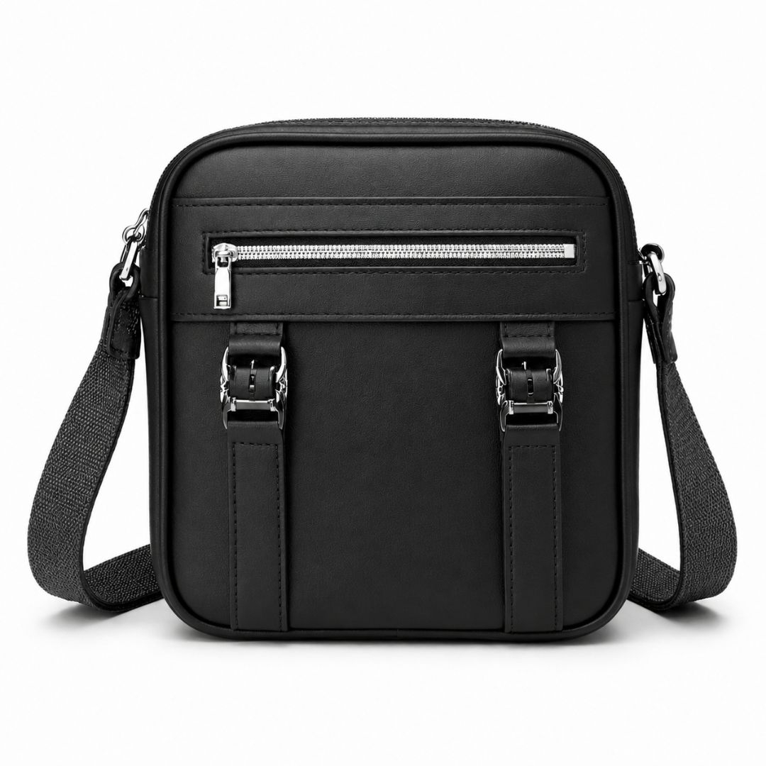 Embossed Leather Designer Compact crossbody Bag