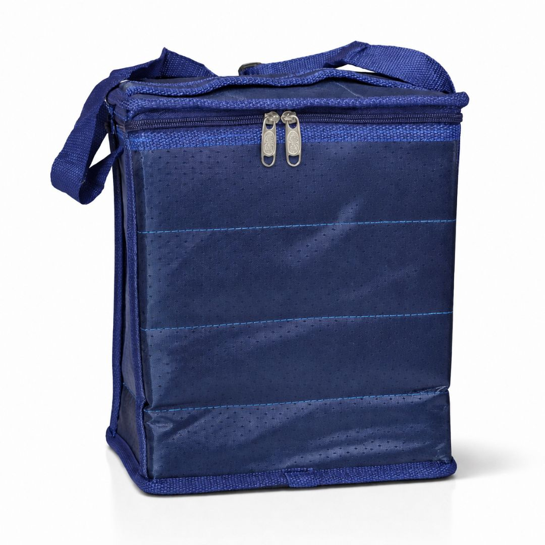 Blue Insulated Cooler Lunch Bag