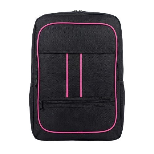 Black and Pink Durable School Backpack