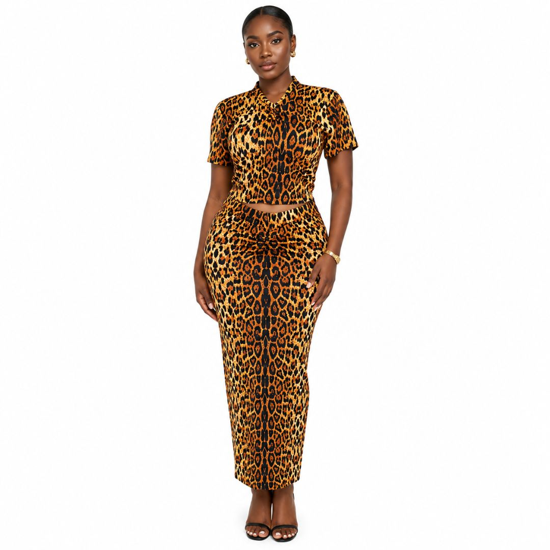 Womens Ankara Print TwoPiece Outfit