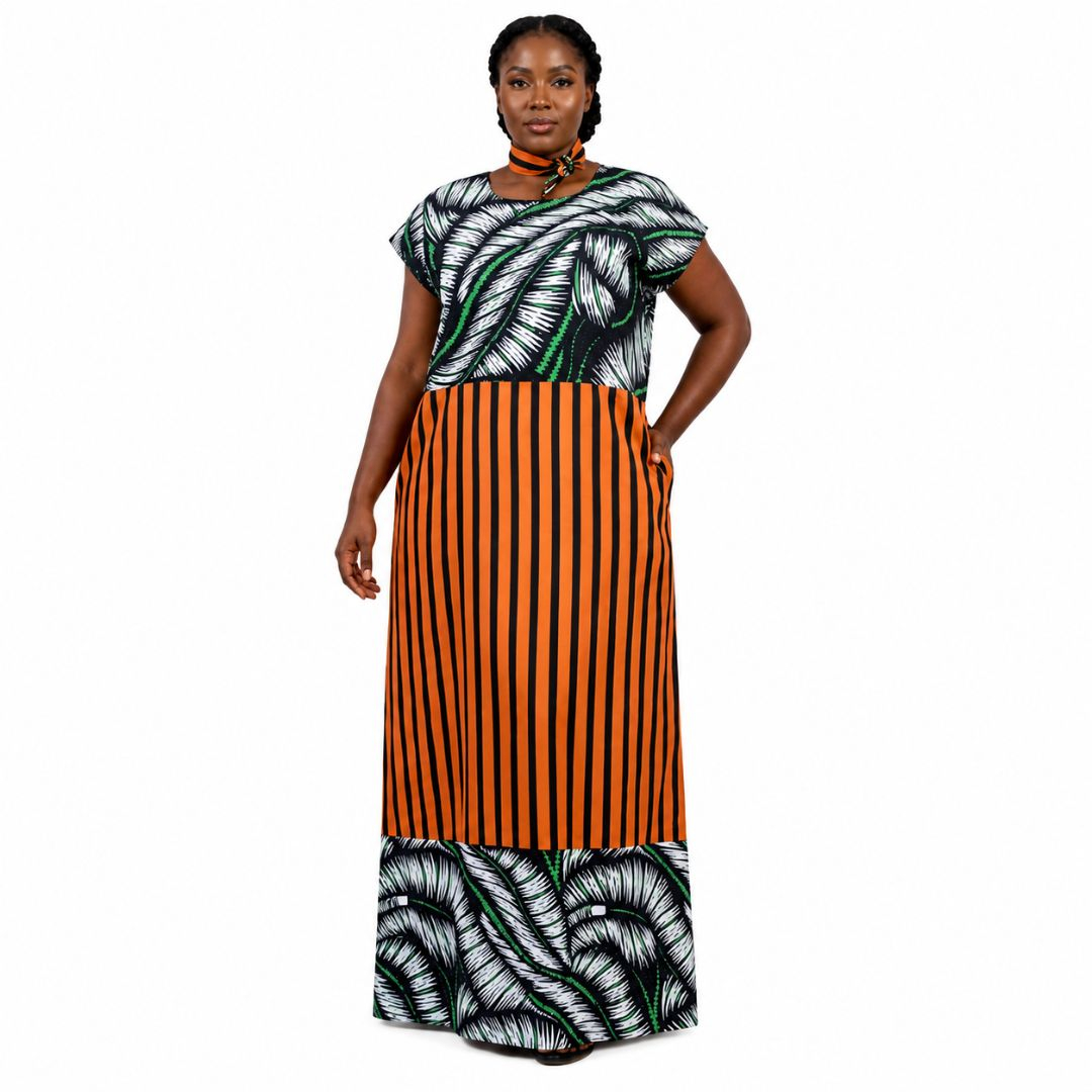 Graphic Pattern Short Sleeve Tunic
