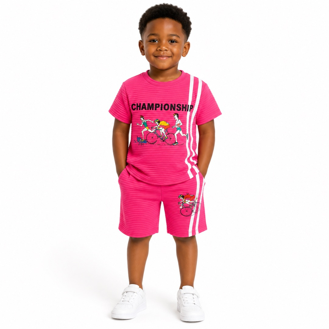 Rose Ribbed Championship Sport Set