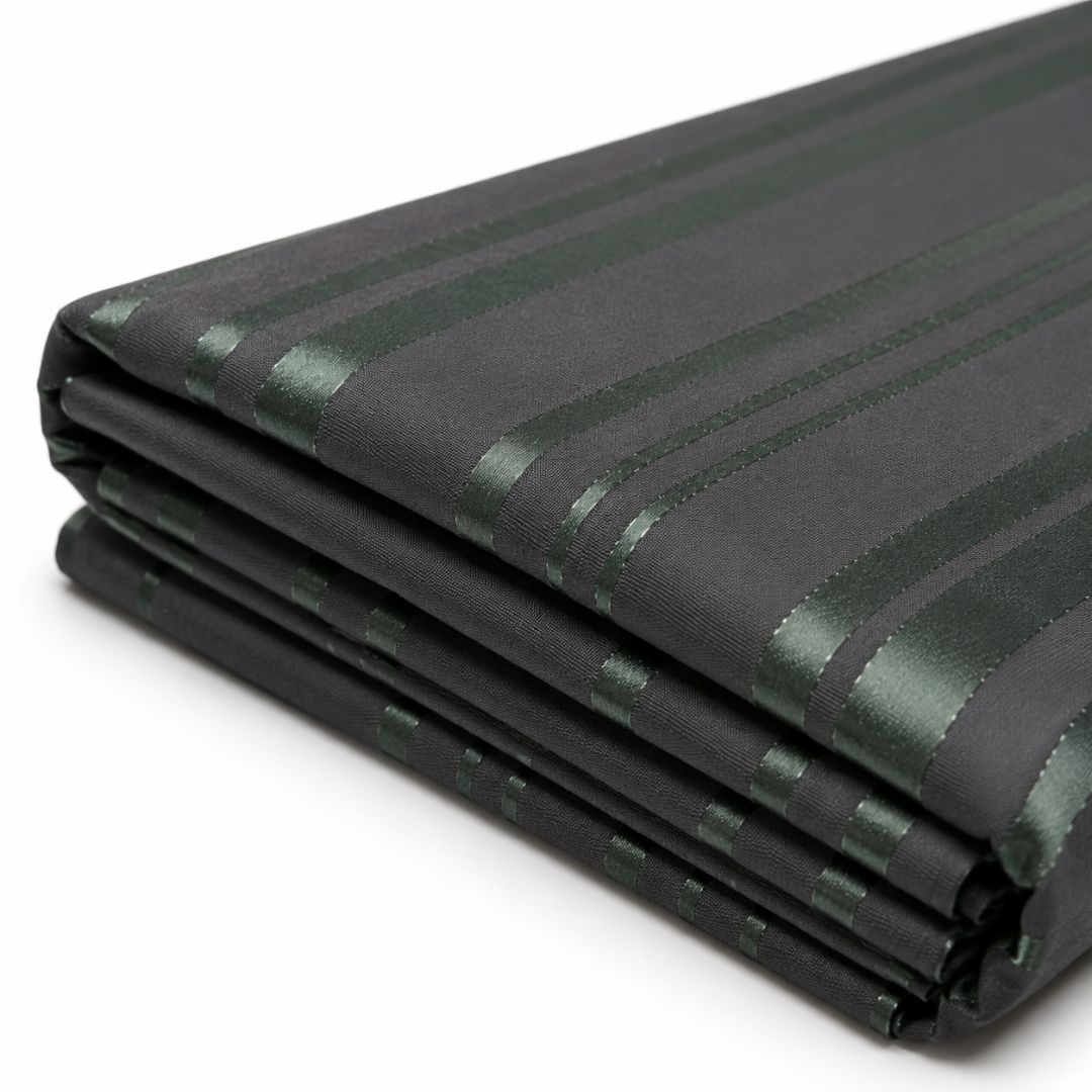 Premium Striped Satin Weave Fabric