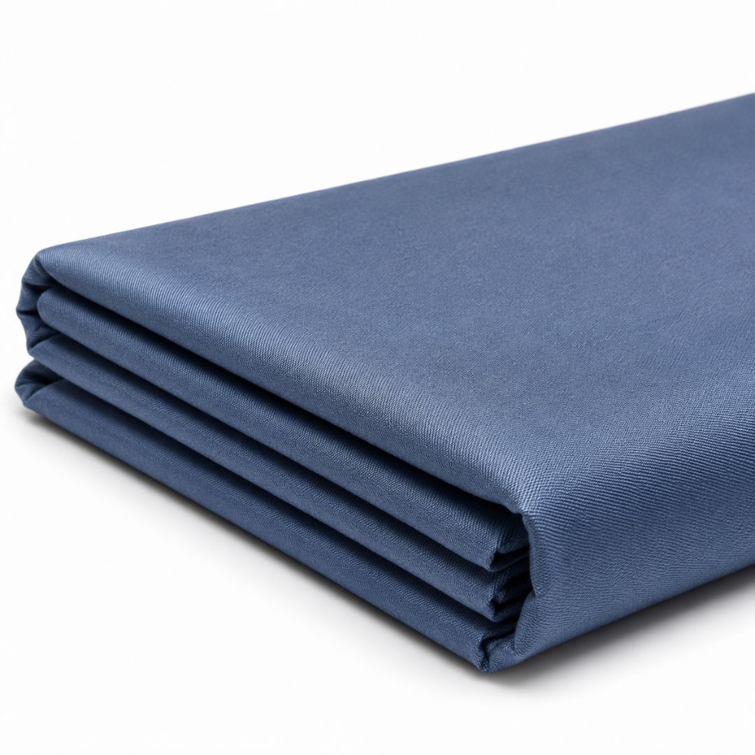 Premium Plain Steel Blue Fashion Fabric