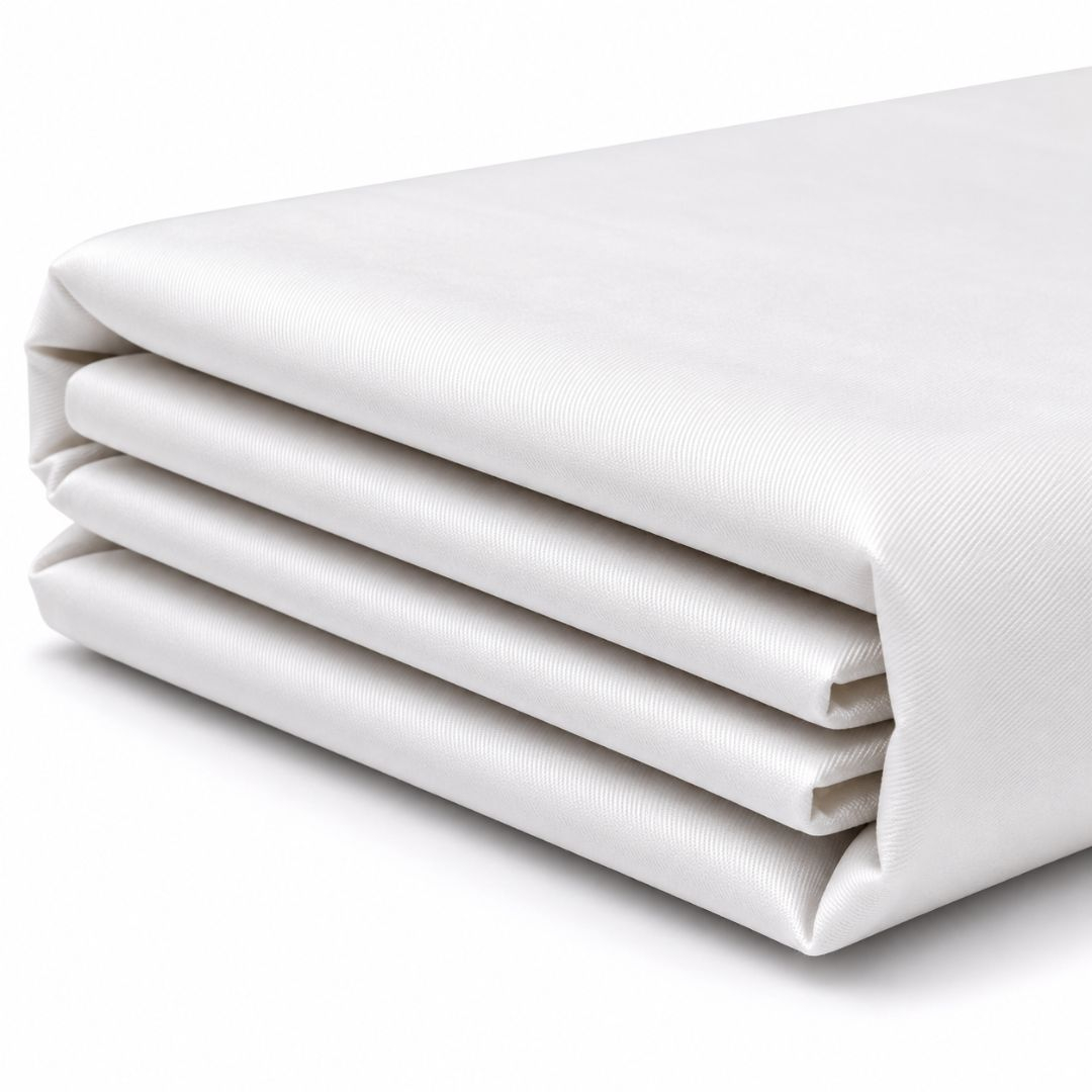 Premium White Plain Fabric