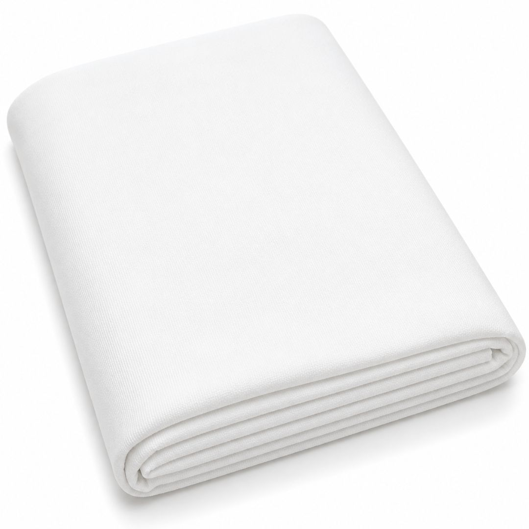 Premium Pure White Premium Apparel Fabric