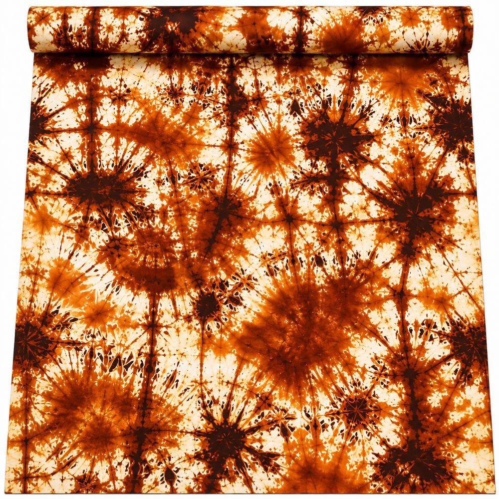 Brown and Cream Adire Vintage Fabric