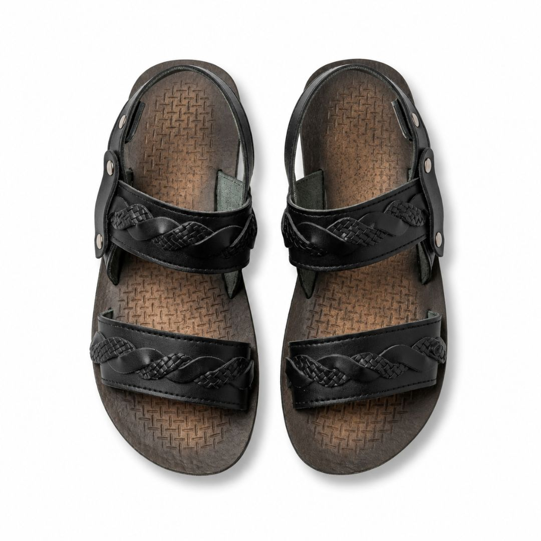 Mens Adjustable Double Strap Comfort Sandals
