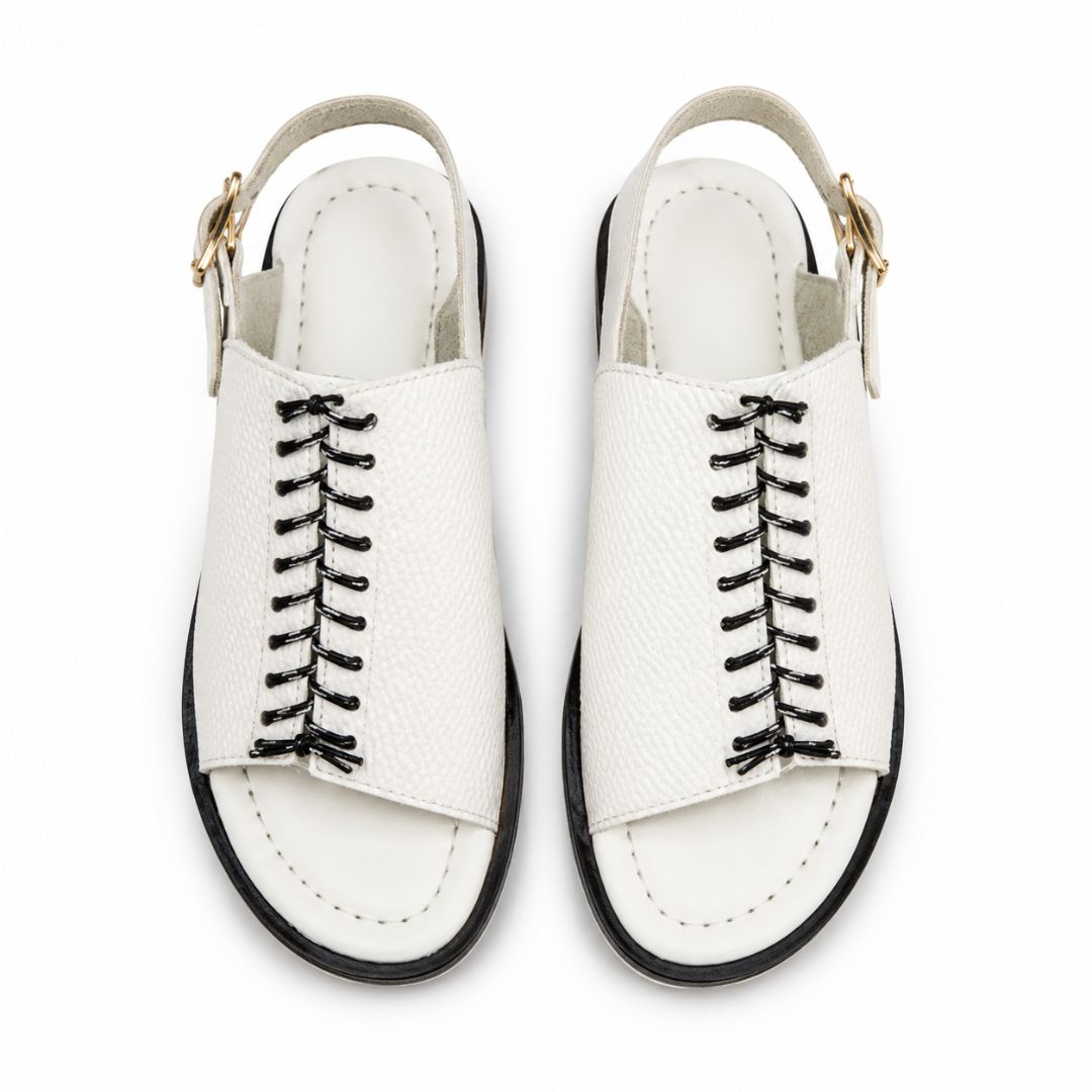 Monarch Weave Platform Sling Sandals