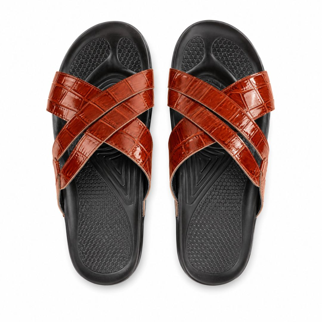 Crocora Luxe Cross Slides