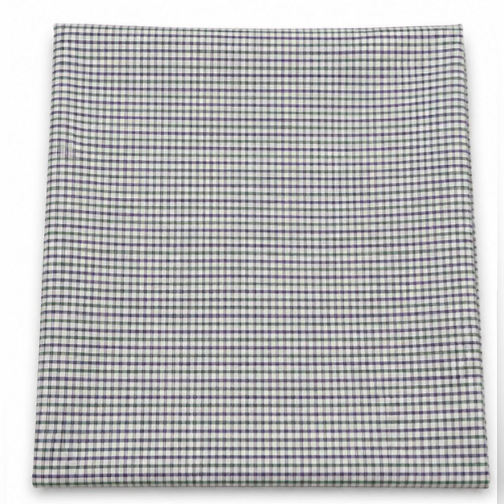 Emerald Grid Heritage Check cotton Fabric