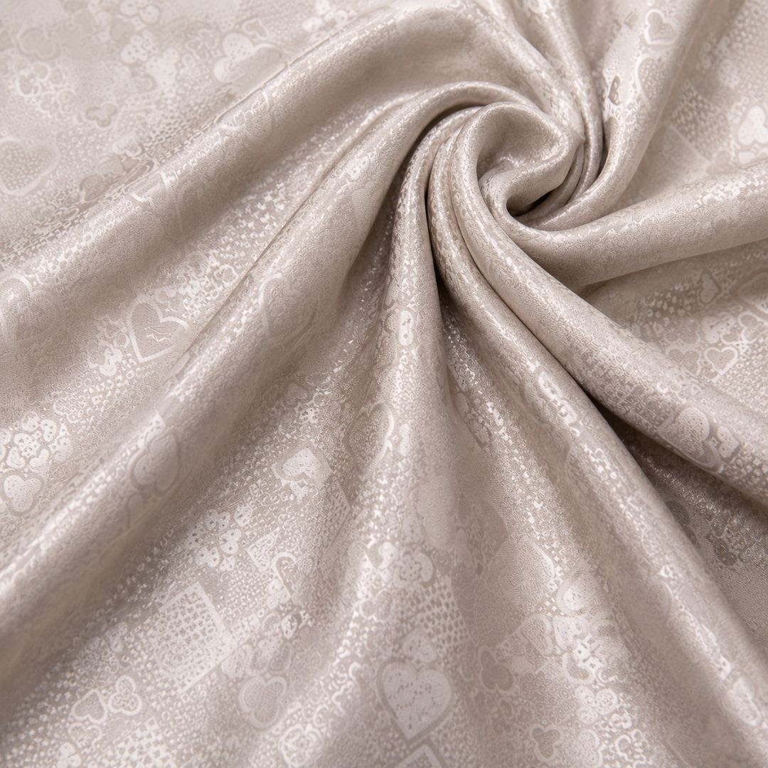 Champagne Elegance Jacquard Fabric