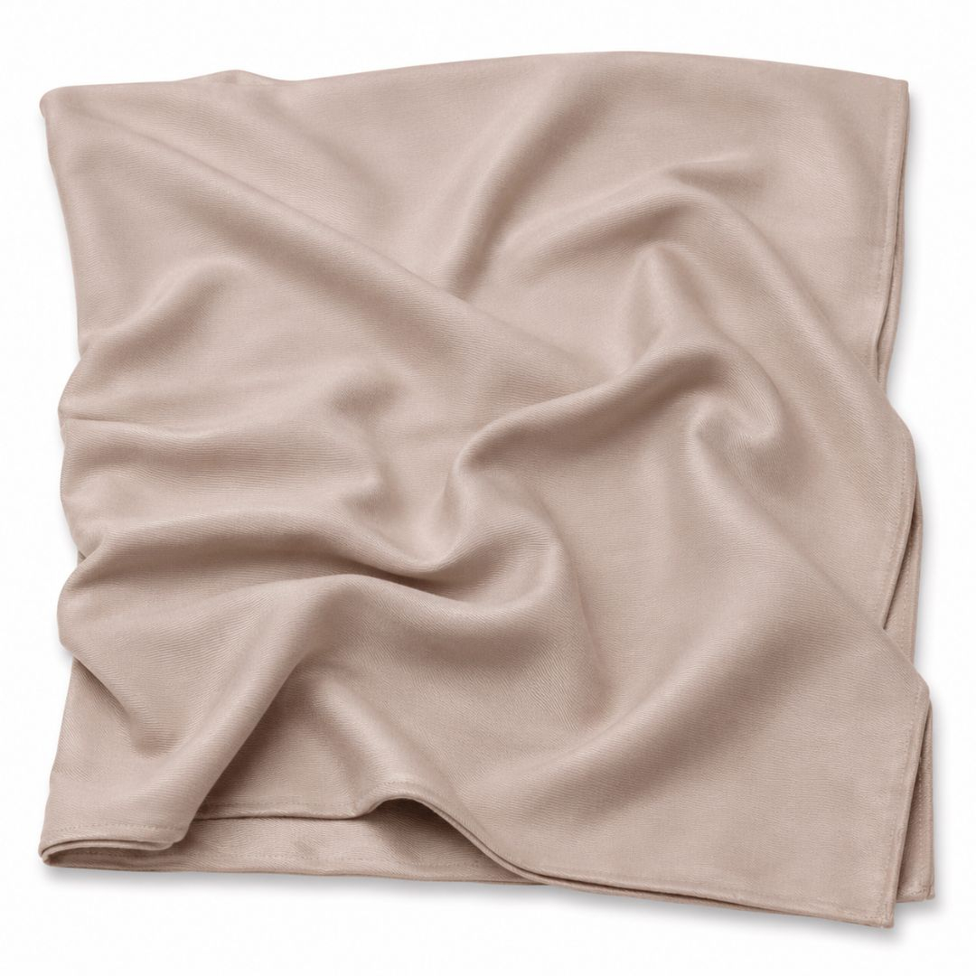 Premium Solid Light Beige Twill Fabric