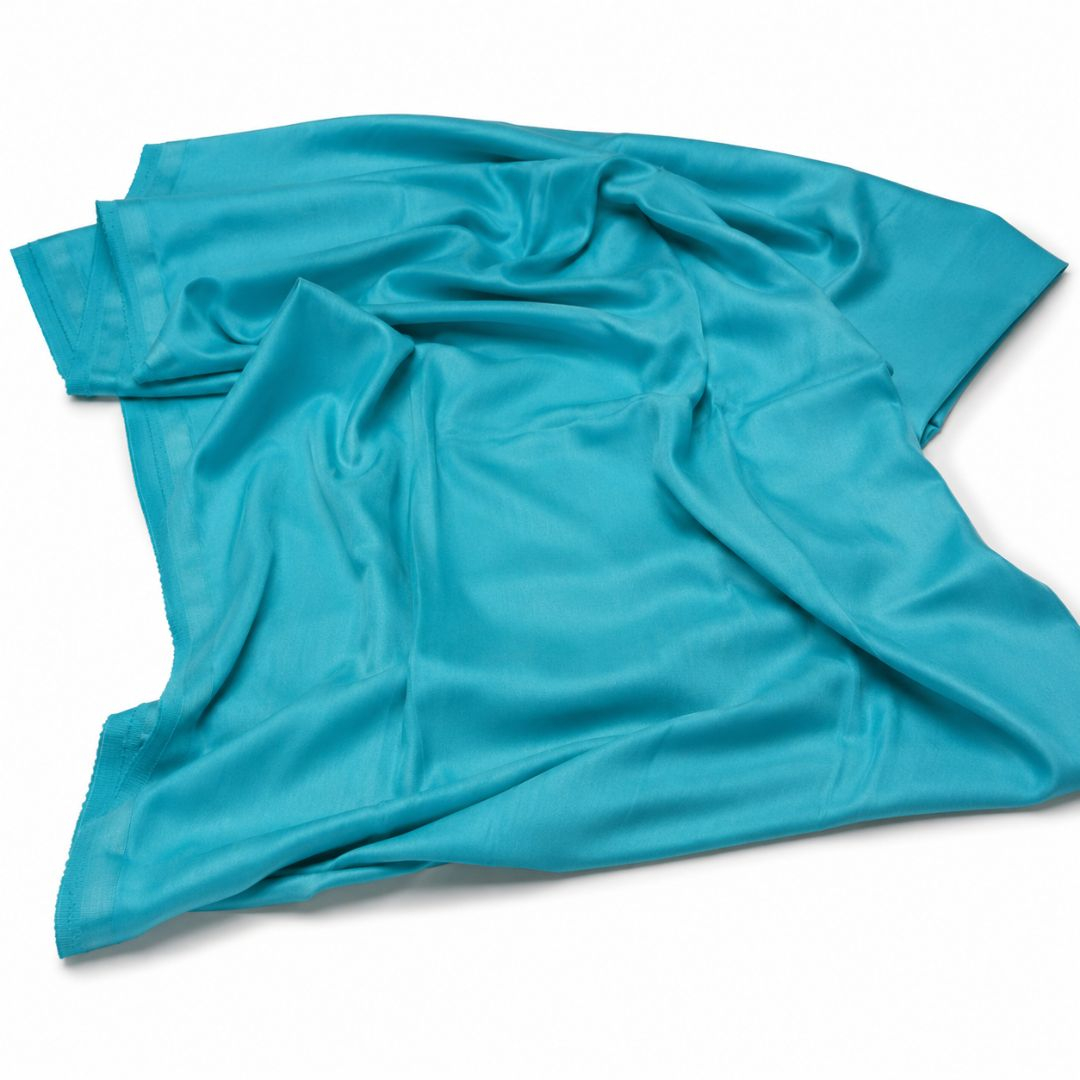 Premium Turquoise Cool Wool Cashmere Suiting Fabric