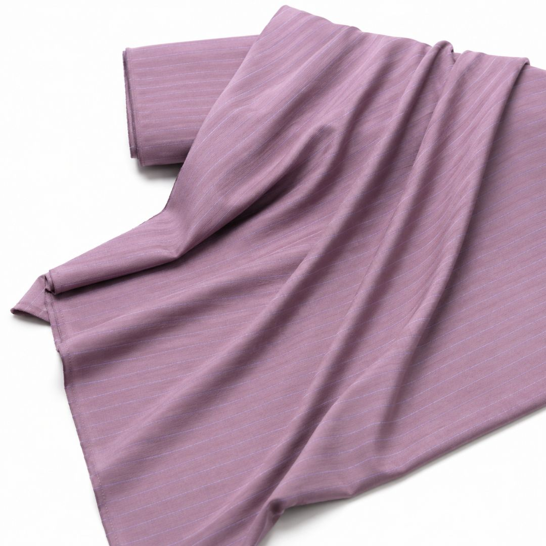 Cashmere Premium Royal Blue Stripe Suiting Fabric