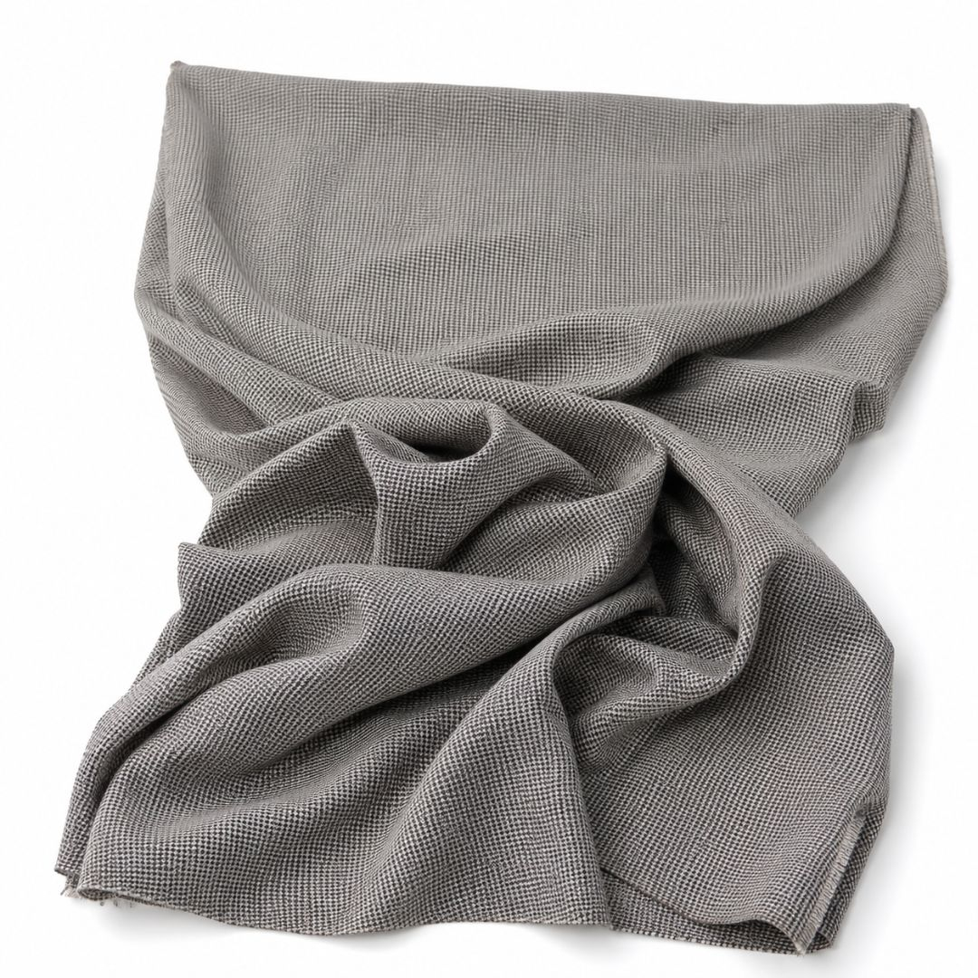 Premium Grey Micro Check Senator Fabric