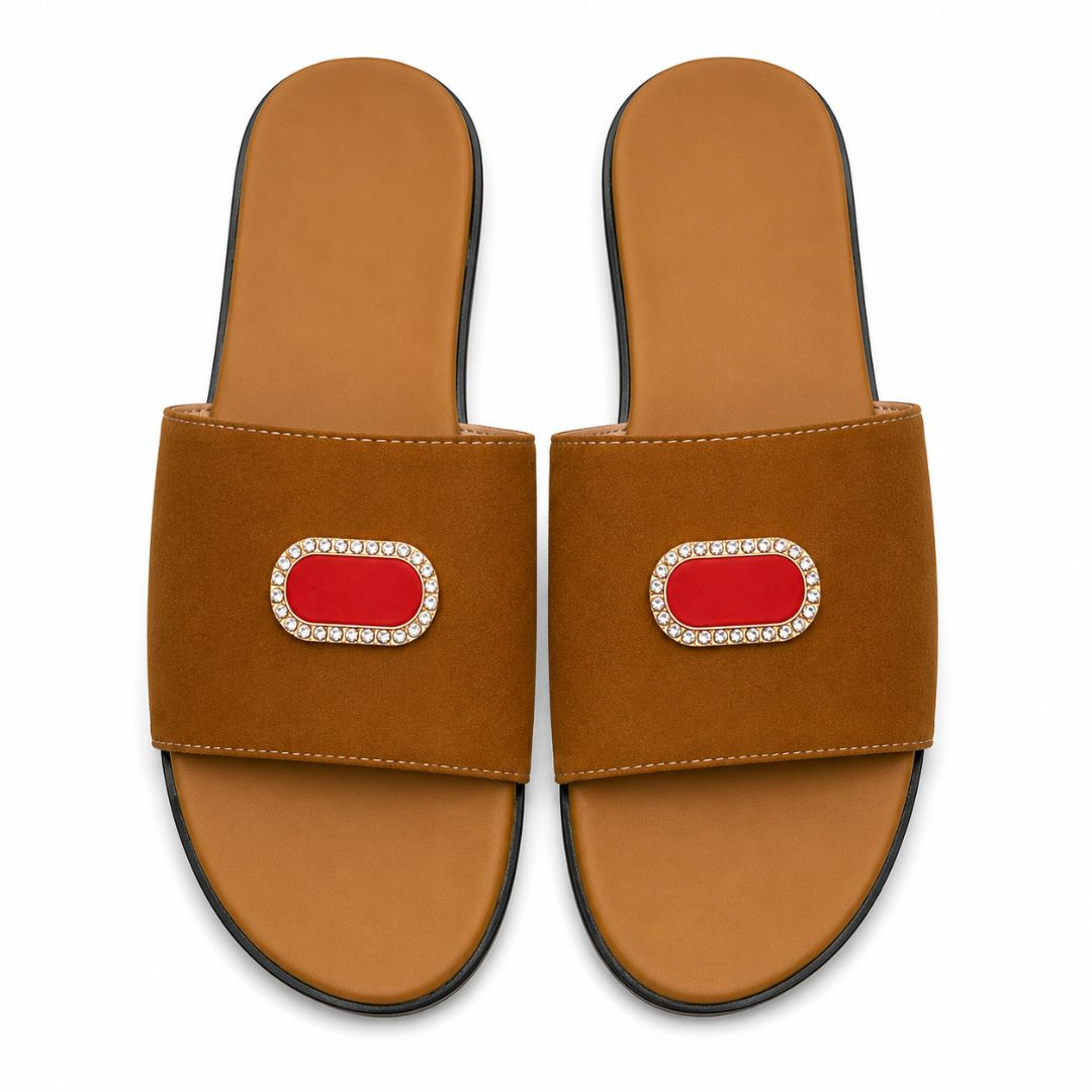 Unisex Casual Wide Strap Slide Sandals