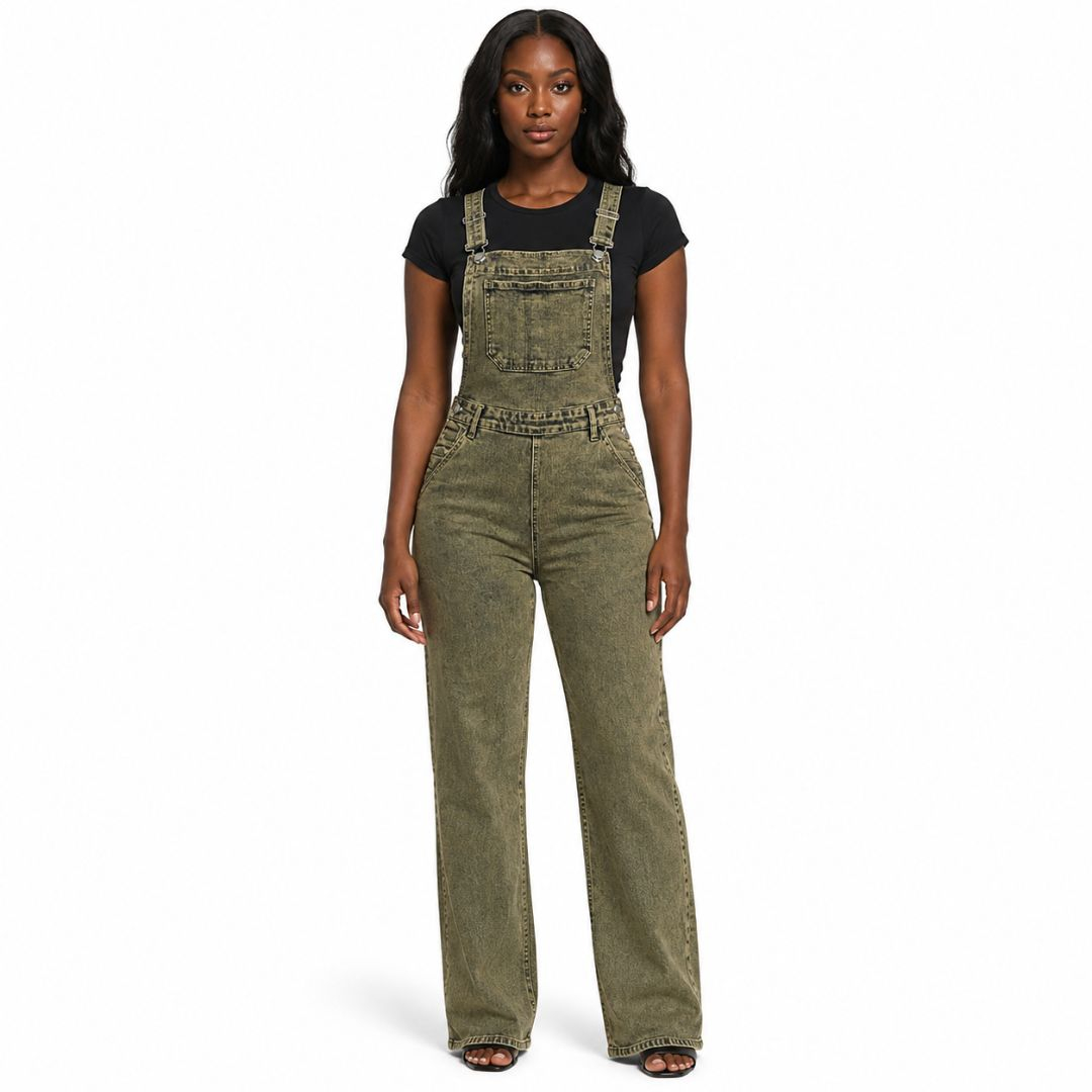 Denim Straight Leg Dungarees