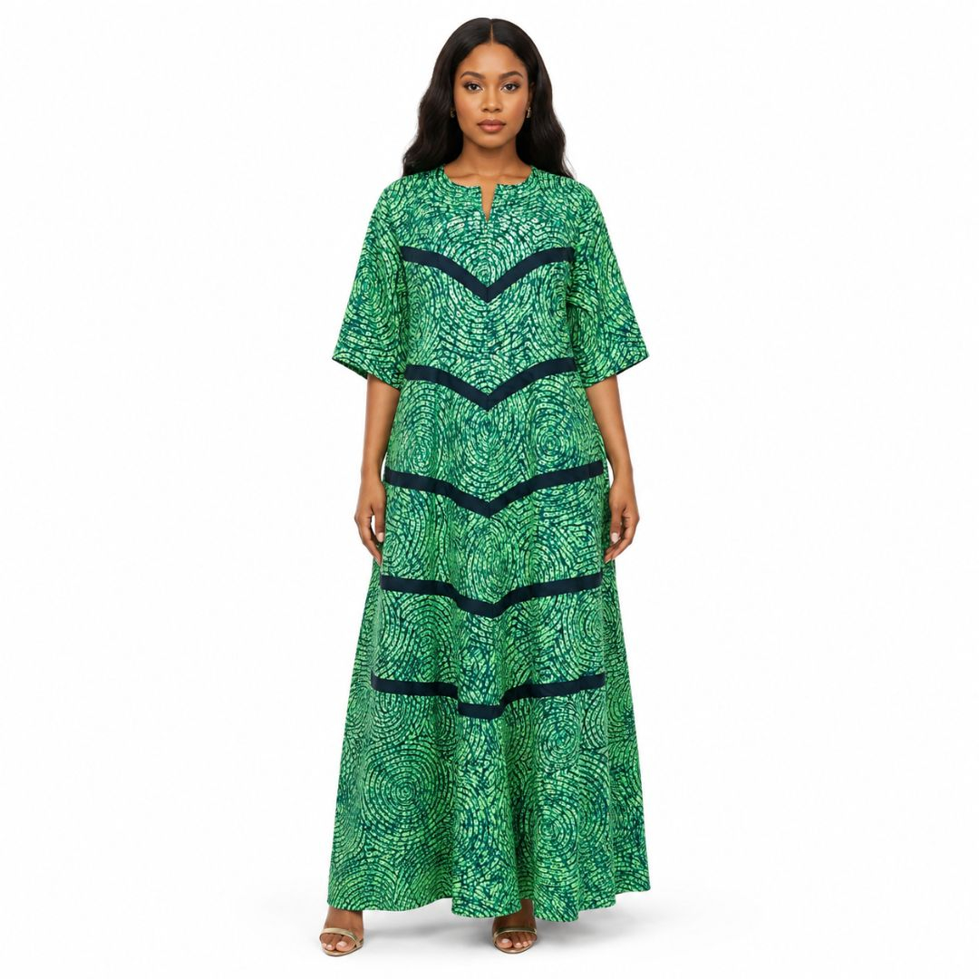 Womens Printed Maxi Dress
