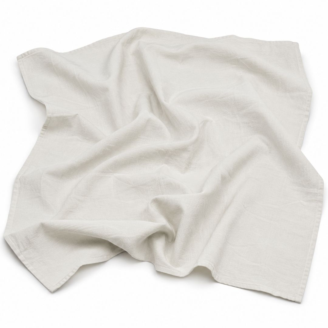 Tensil White Cotton Fabric