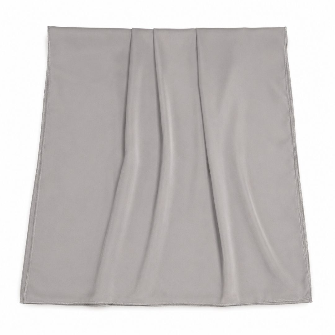 Light Grey Satin Fabric for Dresses