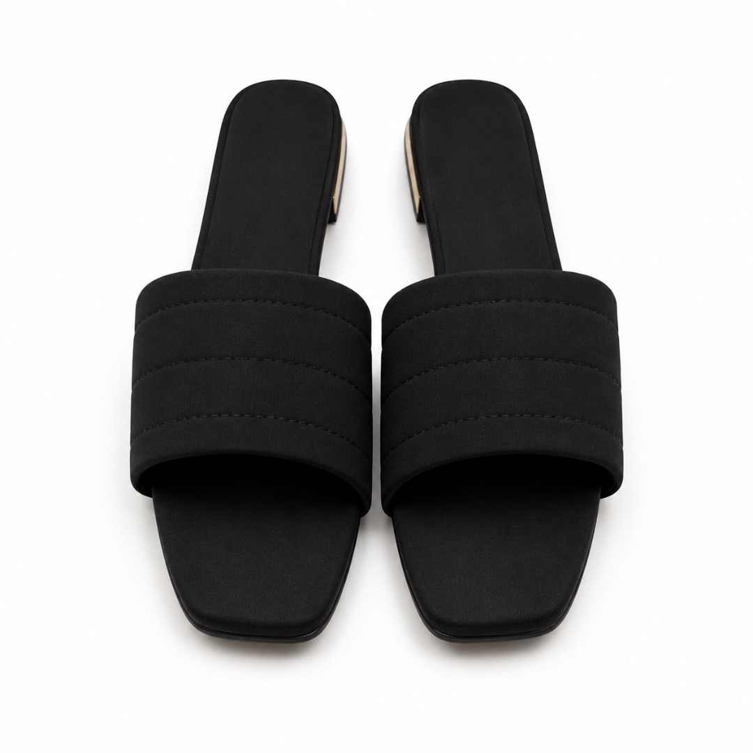 Women Embellished Flat Slide Sandal