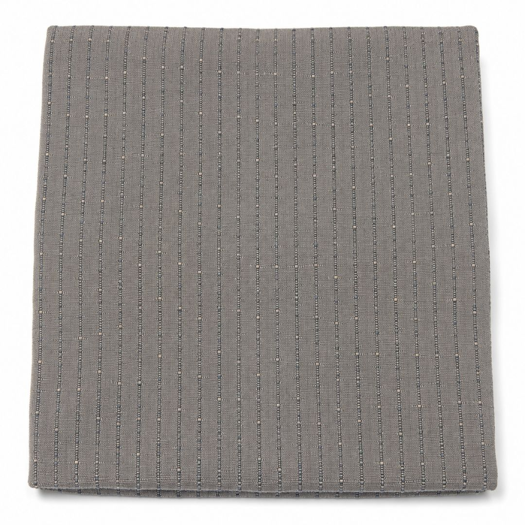 Grey Patterned Virgin Wool Fabric for Suits, Blazers & Luxury Tailoring