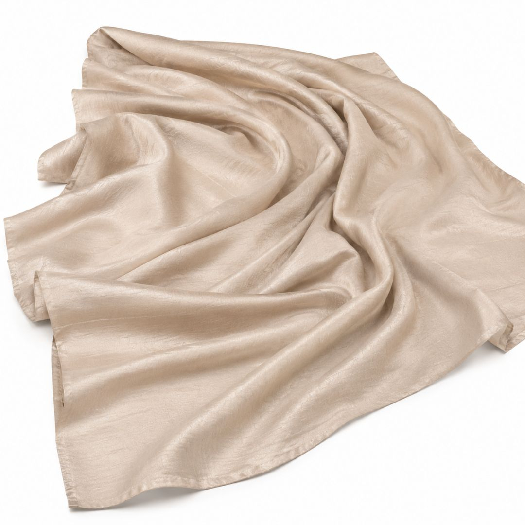 Plain Champagne Satin Fabric