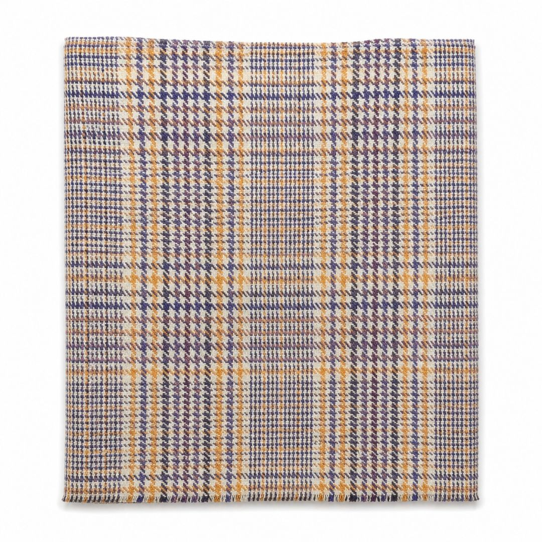 Grey Prince of Wales Wool Fabric
