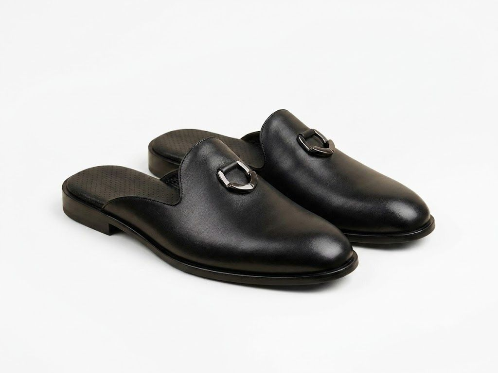 Mens Smart Casual Backless Mule Loafers Shoe