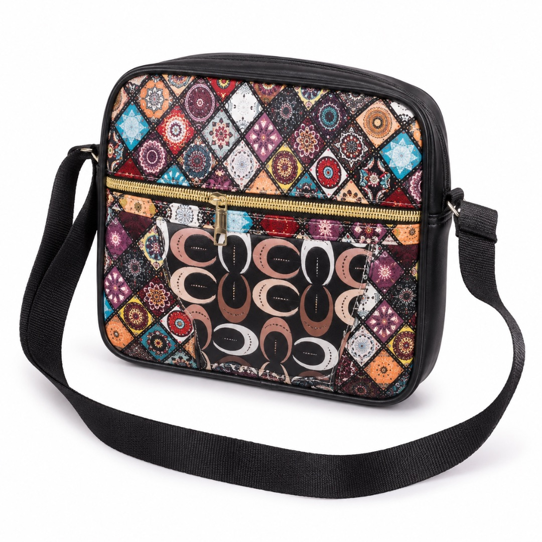 Premium Printed Crossbody Shoulder Bag     Multi Color Messenger Bag
