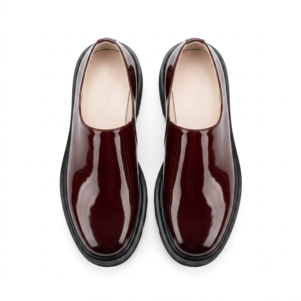 Mens Classic Burgundy SlipOn Casual Loafers